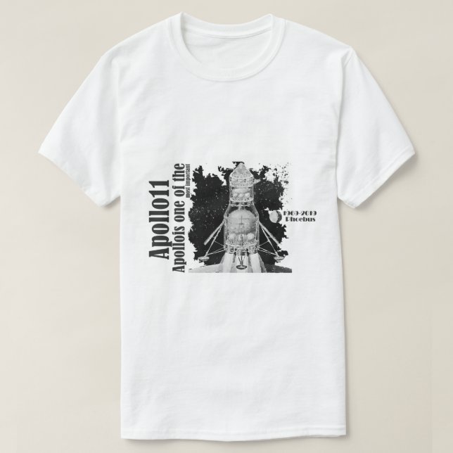 Apollo - måne, 1969-2019 t shirt (Design framsida)