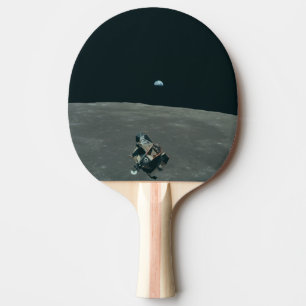 Apollo månlandare och Jorduppgång över månen Pingisracket