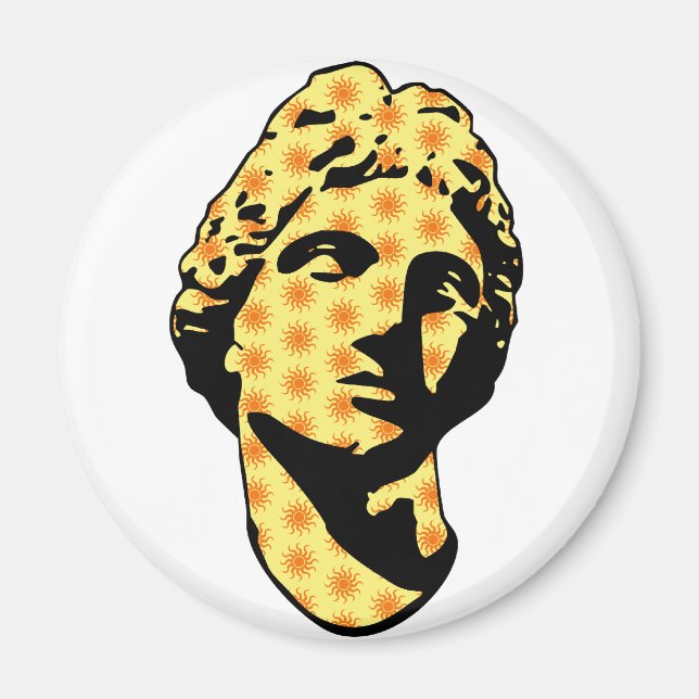 Apollo marble staty magnet (Framsidan)