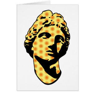 Apollo marmorstaty hälsningskort