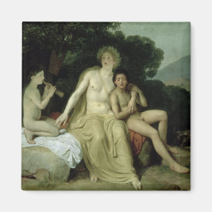 Apollo med Hyacinthus och Cyparissus Magnet