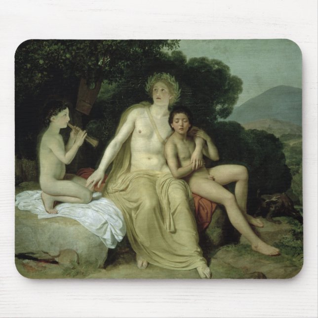 Apollo med Hyacinthus och Cyparissus Musmatta (Framsidan)