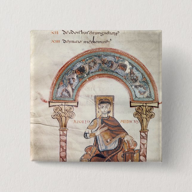 Apollo Medicus, från 'Etymologiae Knapp (Framsida)