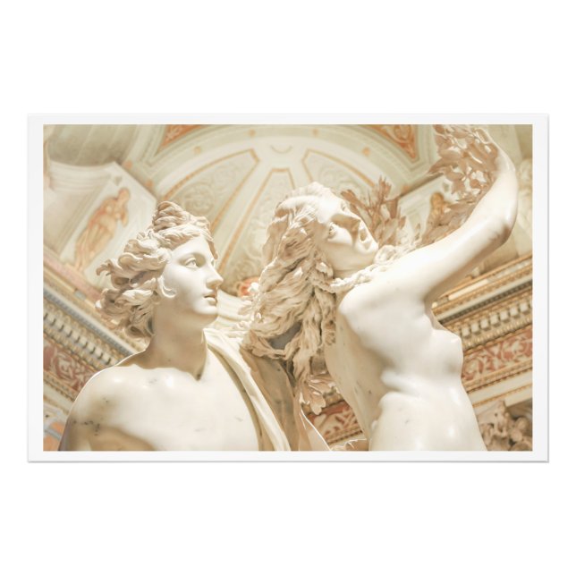 Apollo och Daphne Bernini mästerverk, Italien Fototryck (Framsidan)