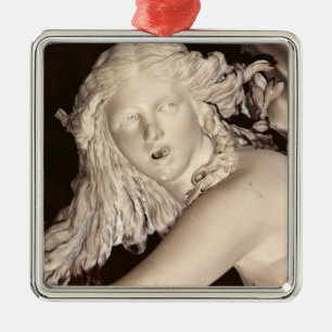 Apollo och Daphne, specificerar av Daphnes huvud Julgransprydnad Metall