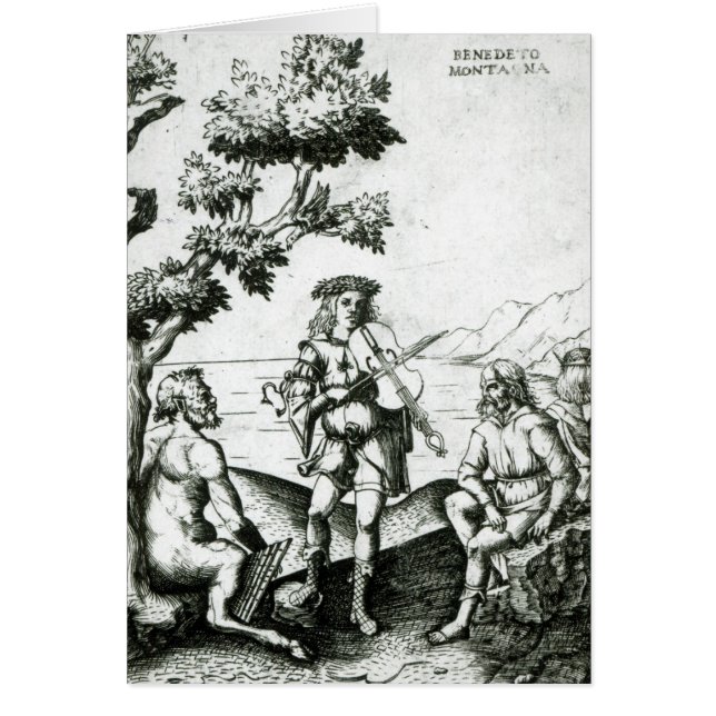 Apollo och panorerar hälsningskort (Framsidan)