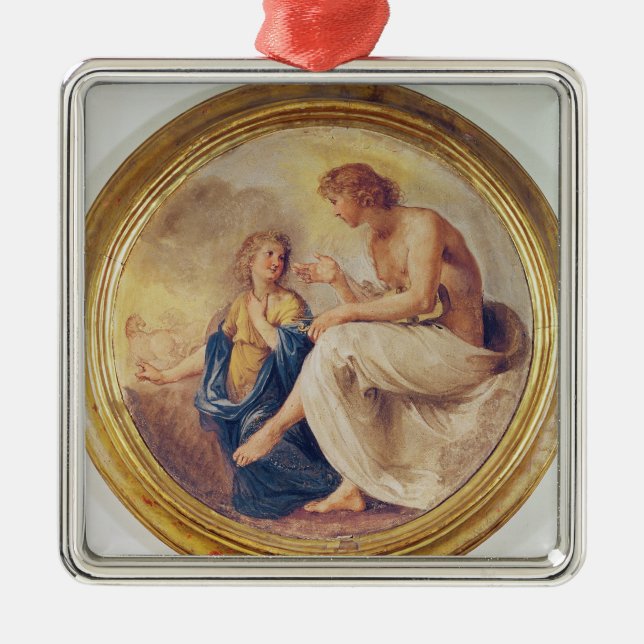 Apollo och Phaethon, c.1634 (frescoen) Julgransprydnad Metall (Framsidan)