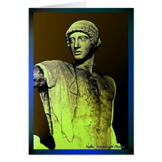 Apollo på mirrowen hälsningskort