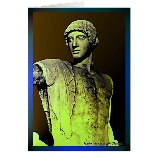 Apollo på mirrowen hälsningskort (Framsidan)