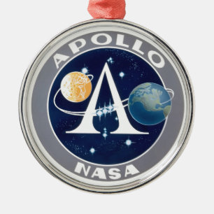 Apollo programlogotyp julgransprydnad metall