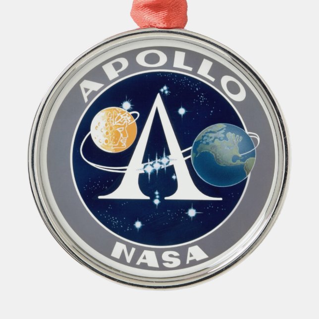 Apollo programlogotyp julgransprydnad metall (Framsidan)