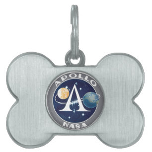 Apollo programlogotyp namnbricka husdjur