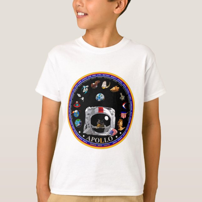 Apollo-programmet Commenortive T Shirt (Framsida)