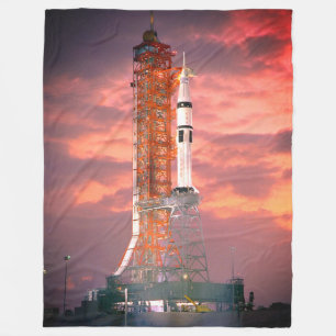 Apollo Saturn 1B Rocket Launch Fleecefilt