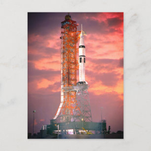 Apollo Saturn 1B Rocket Launch Vykort