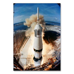 Apollo Saturn V-raket uppskjutning till månen 1969 Bordsnummer