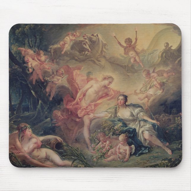 Apollo som avslöjer hans gudom musmatta (Framsidan)