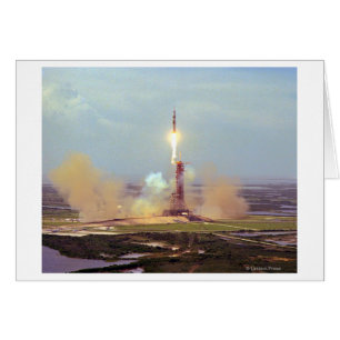 Apollo Soyuz Test Project Saturn IB-lanseringen Hälsningskort