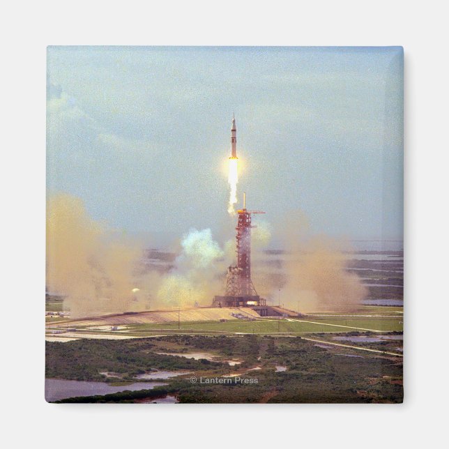 Apollo Soyuz Test Project Saturn IB-lanseringen Magnet (Framsidan)