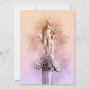 Apollo Statue Card - Grekisk mythology Souvenir