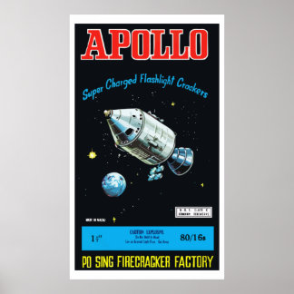 Apollo (Vintage China Firecracker) Poster