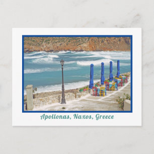 APOLLONAS STRAND, NAXOS Ö, GRECERNA VYKORT