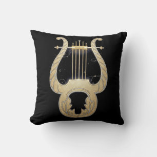 Apollos Lyre Grekisk Mythology Art nouveau Desig Kudde