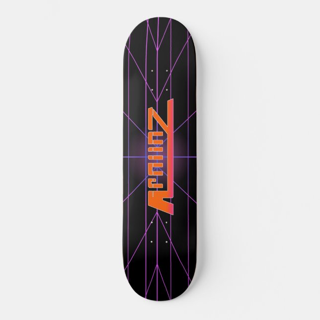 APOLLOZ RETRO-GRAFIK SKATEBOARD BRÄDA 20 CM (Framsida)