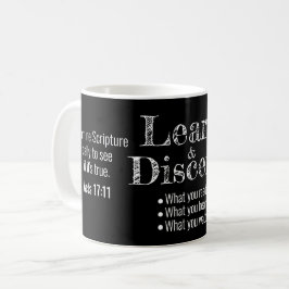 Apologetics Berean Bible Verse Black Kaffemugg