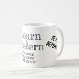 Apologetics Berean Bible Verse White Kaffemugg