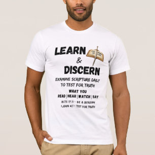 Apologetics Berean-instruktion och uppdaga sanning T Shirt