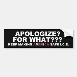Apologize For What? Bildekal