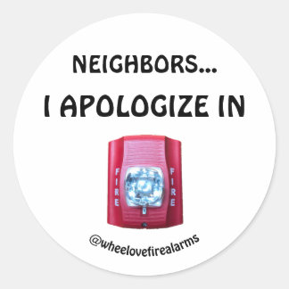 Apologize in Advance Stickers Runt Klistermärke