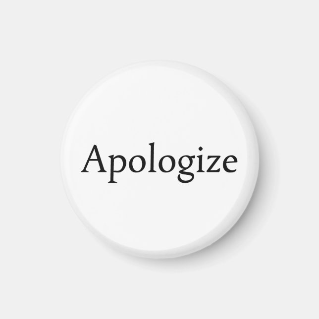 Apologize Magnet (Framsidan)