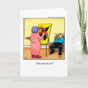 Apology Humor-hälsningskort från honom Kort