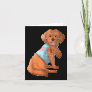 Apoo I Kärlek Mamma Tattoo Hund tröja Funny Mors d Kort