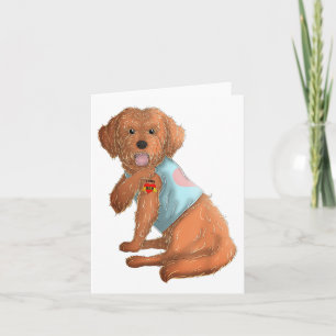 Apoo I Kärlek Mamma Tattoo Hund tröja Funny Mors d Kort