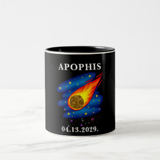 Apophis 2029 Asteroid Object 99942 Astronomy Space Två-Tonad Mugg
