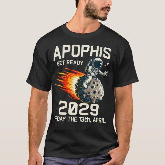 Apophis Asteroid 2029 Funny Astronaut T Shirt (Framsida)