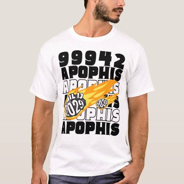 APOPHIS Asteroid 99942 2029 och 2036 T Shirt (Framsida)