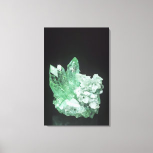 Apophyllite kristaller med Stilbite, Jalgaon, Canvastryck