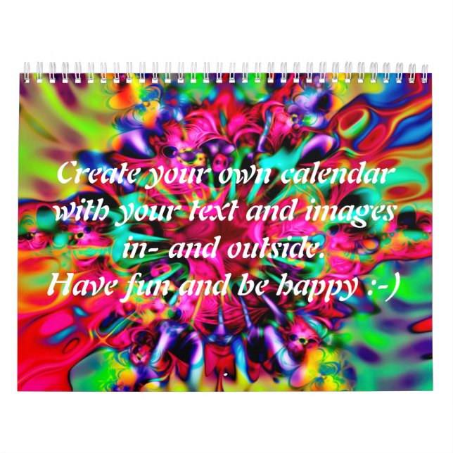 Apophysis Kaleidoscope I + din text och bilder Kalender (Omslag)