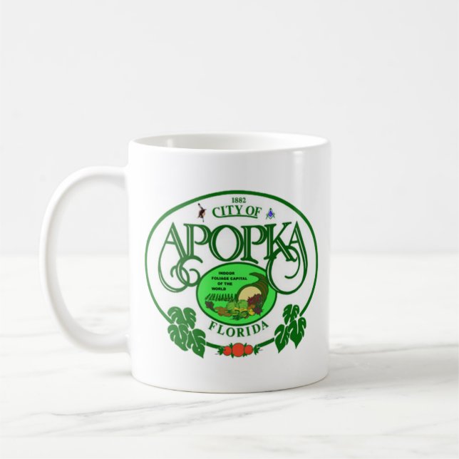 Apopkas försegling, Florida Kaffemugg (Vänster)