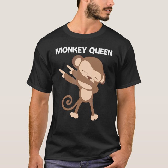 Apor för kvinnor i Mamma Ape Vild Zoo- djur T Shirt (Framsida)
