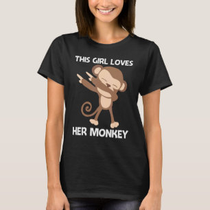 Apor för Vild av zoo i Mamma för flickor T Shirt
