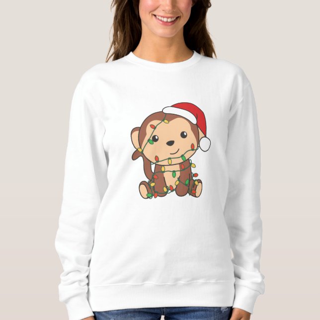 Apor från apa Julvinter T Shirt (Framsida)
