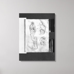 Apor från det Vallardi album Canvastryck