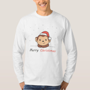 Apor från måndjuret vid jul, Snö, vintertid T Shirt
