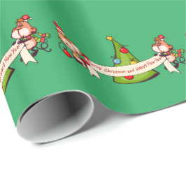 Apor god jul och Gott nytt år Presentpapper
