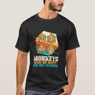 Apor gör mig lycklig t shirt